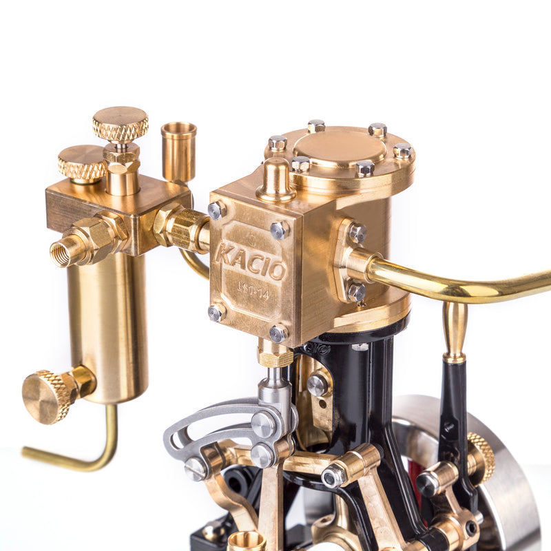 KACIO LS1-14 Single Cylinder Reciprocating Steam Engine Model for Model Ship Model Boat Above 60cm - EngineDIY