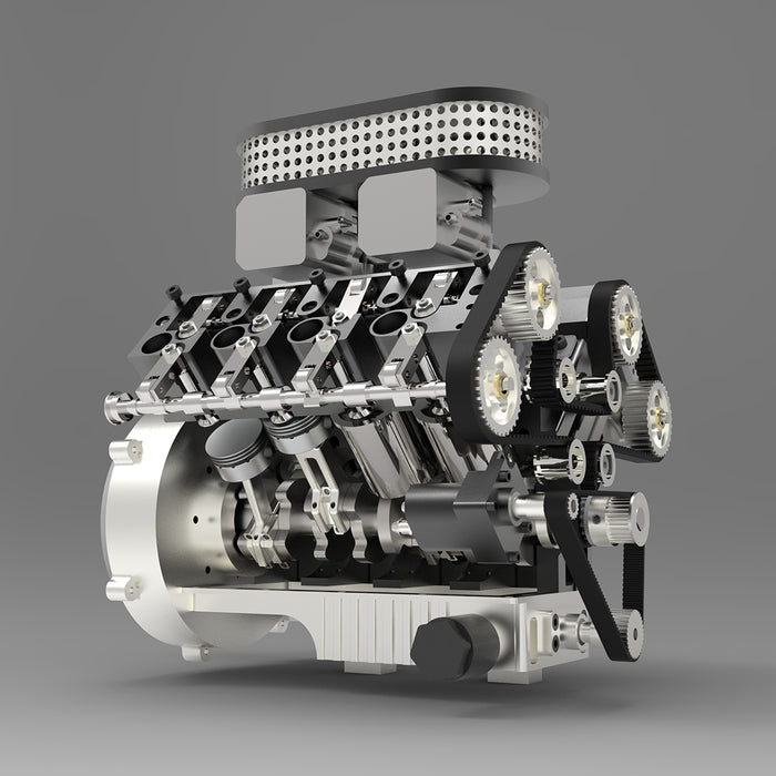 ENJOMOR V8 GS-V8 78CC DOHC Gasoline V8 Engine Model That Works with Starter Kit