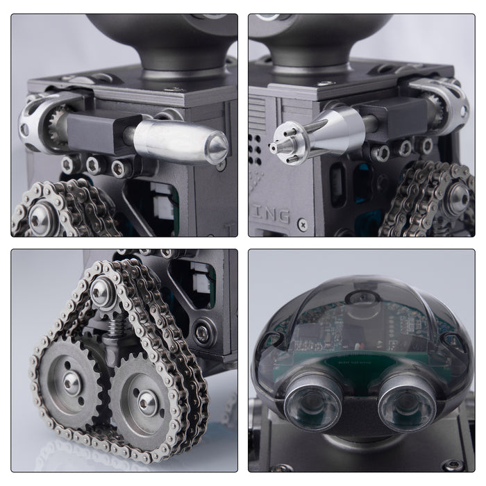 TECHING 160pcs DIY Build Your Robot Kit Robotic Engine Assembly Kit Educational Toy DIY Gift