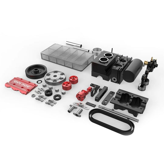 Kit de modèle de moteur TOYAN FS-L200 2 cylindres 4 temps - Construisez votre propre moteur fonctionnel