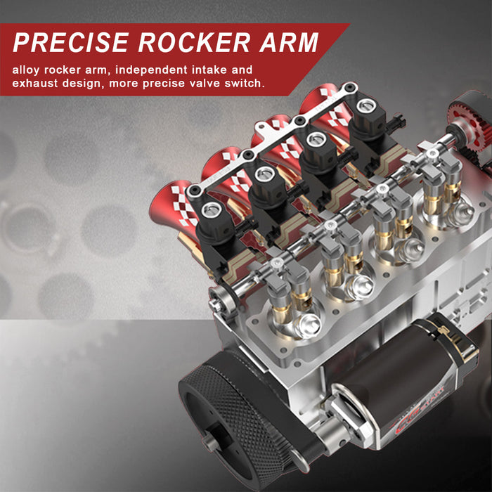 4 Siled Engine TOYAN Engine FS-L400G L4 14cc Inline 4 Cylinder Four-stroke Water-cool ...