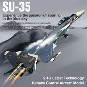 SU35 2.4G RC Airplane 4CH Fighter Airplane Plane Boys' Electric Aircraft Toy Gift (RTF Version) - EngineDIY