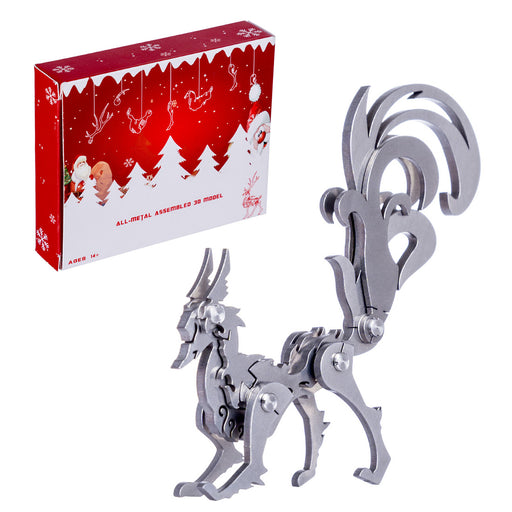 3D Puzzle DIY Model Kit Nine-tailed Fox - Make Your Own Advent Calendar - Creative Gift