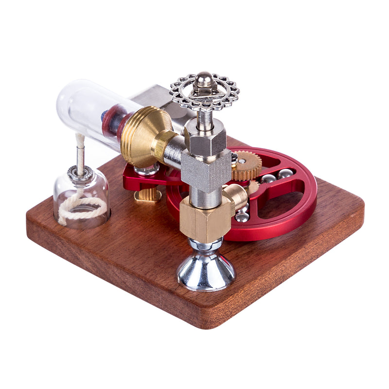 ENJOMOR Speed-Controlled Single Cylinder Stirling Engine Model with Ball Bearing Flywheel - STEM Toys - EngineDIY