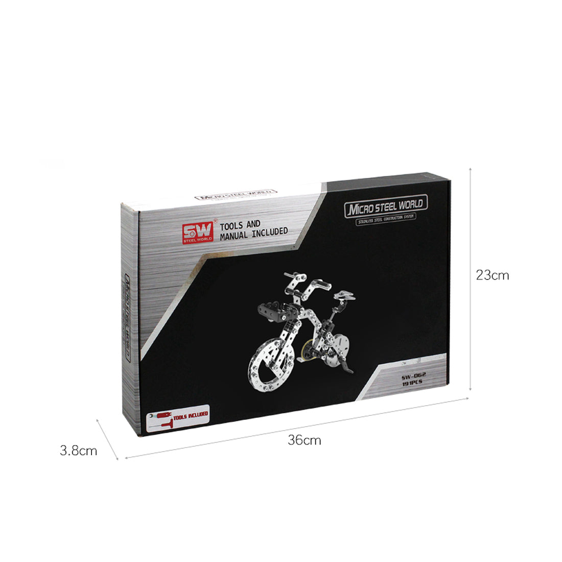 3D Metal Puzzle Bicycle Assembly Kit DIY Model Toys Kit Adults