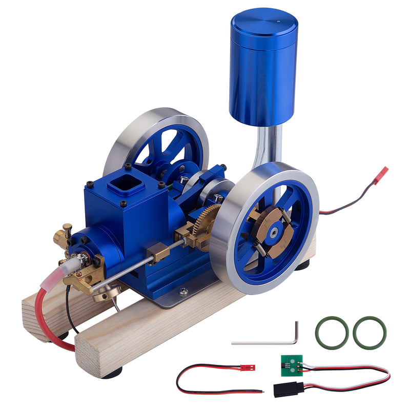 Hit and Miss Engine Full Metal IC Engine Model Water Cooled Gasoline Engine with Base Gift Collection - EngineDIY