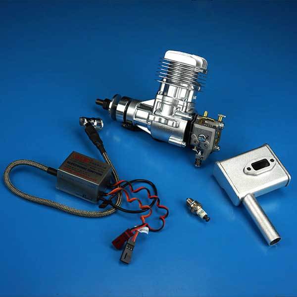DLE Engines DLE 20CC Gas RC Aircraft Engine for RC Plane with Electronic Ignition and Muffler - enginediy