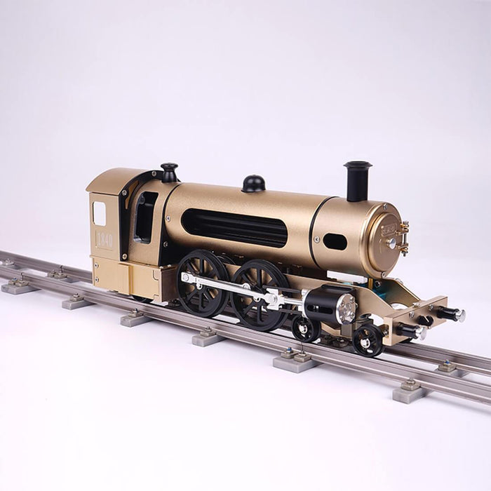 Steam Locomotive Train Assembly Engine Full Metal Hardest Build Kit with Track Gift Collection - 387Pcs - enginediy