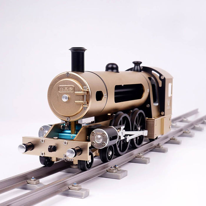 Steam Locomotive Train Assembly Engine Full Metal Hardest Build Kit with Track Gift Collection - 387Pcs - enginediy