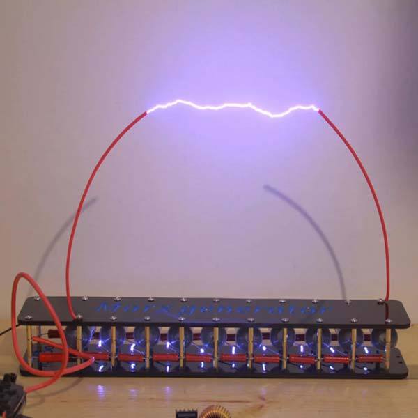 Marx Generator Kit 10 Stage High Voltage DIY Lightning Experiment Educational Model - Enginediy - enginediy
