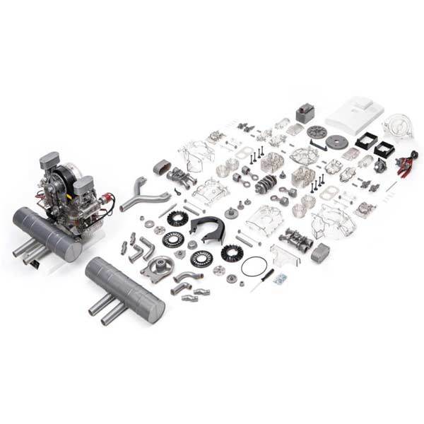 Flat Engine Component Engiendiy Flat 4 Cylinder Engine Assembly Kit - Build Your Own Engine ...