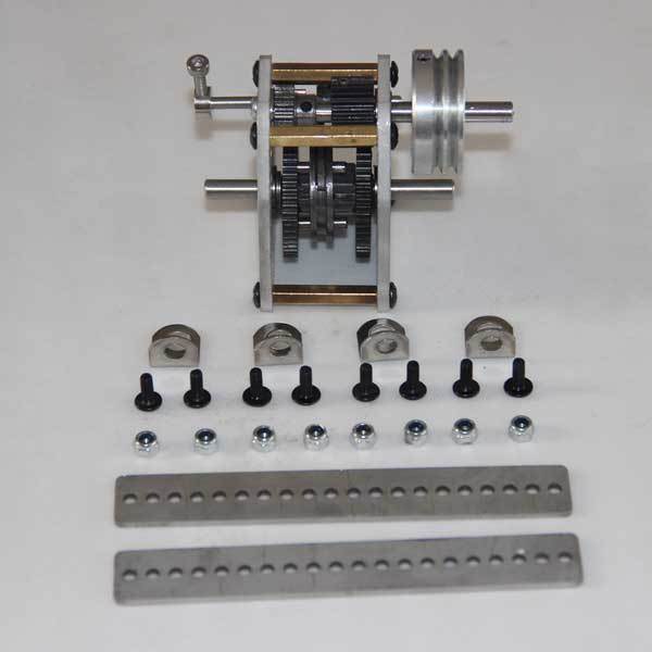 Gearbox with Wheel + Rack + Screw Modify Kit for Toyan Engine 1:10 Scale RC Car Engine - enginediy