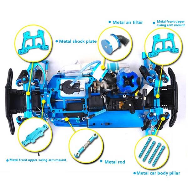 Upgrade HSP Monster Truck 94188 Chassis Frame Full Metal Building