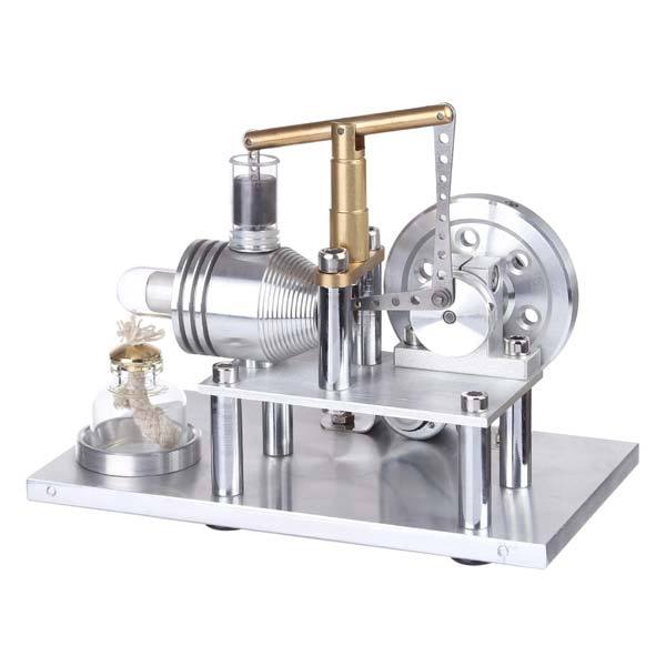 Hot Air Stirling Engine Kit Electricity Generator with Colorful LED and Bulb - Enginediy - enginediy