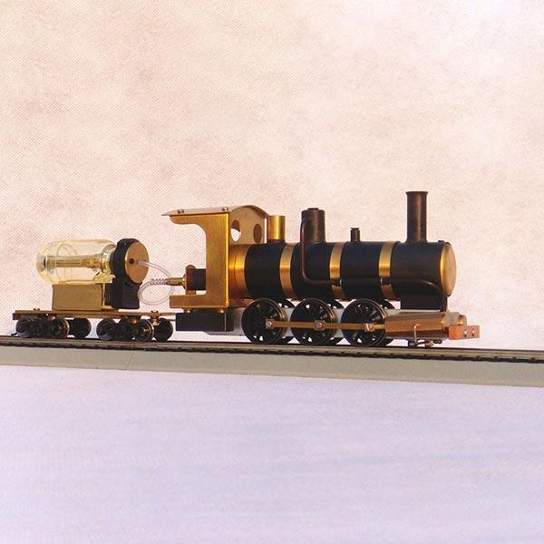 Live Steam Locomotive Model Train Engine 1:87 Ho Scale with Steam Engine Boiler Fuel Tank Track - enginediy