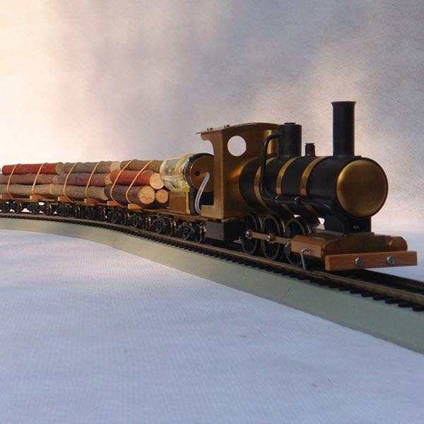 1:87 H0 Scale Live Steam Locomotive Model Train Engine with Steam Engine Boiler Fuel Tank ( No Track) - enginediy