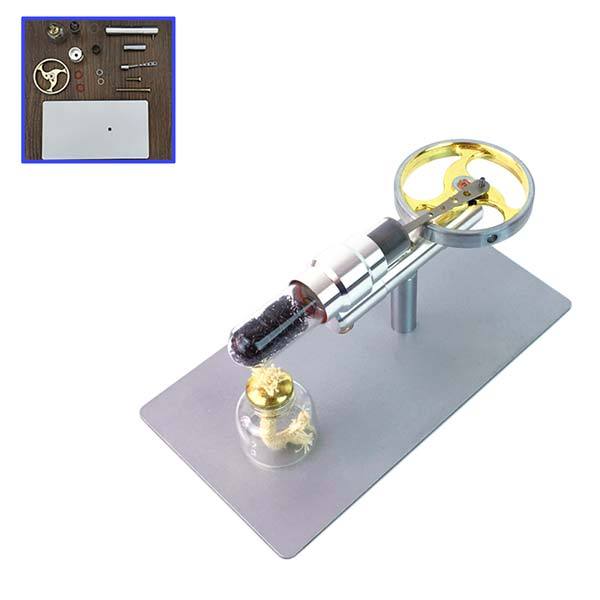 Micro DIY Stirling Engine Kit with Big Flywheel Design Engine Motor Model - Enginediy - enginediy