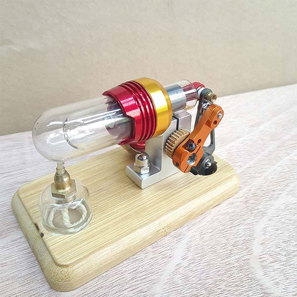 Mini Hot Air Stirling Engine Motor Model External Combustion Engine Educational Toy Kit - enginediy