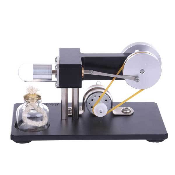 Mini Hot Air Stirling Engine Motor Model Physics Experiment Educational Toy Kit with LED Light - enginediy