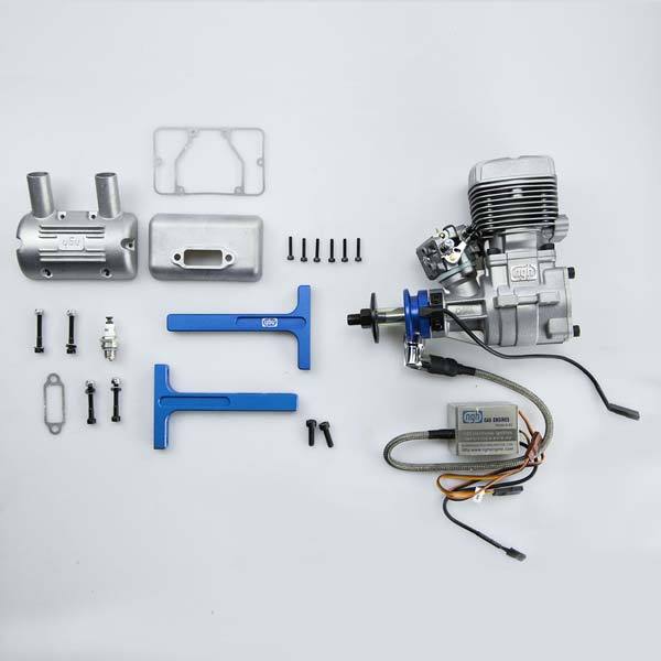 NGH GT35R 35cc Rear Exhaust Two-Stroke Engine for Fixed Wing Drone - Enginediy - enginediy
