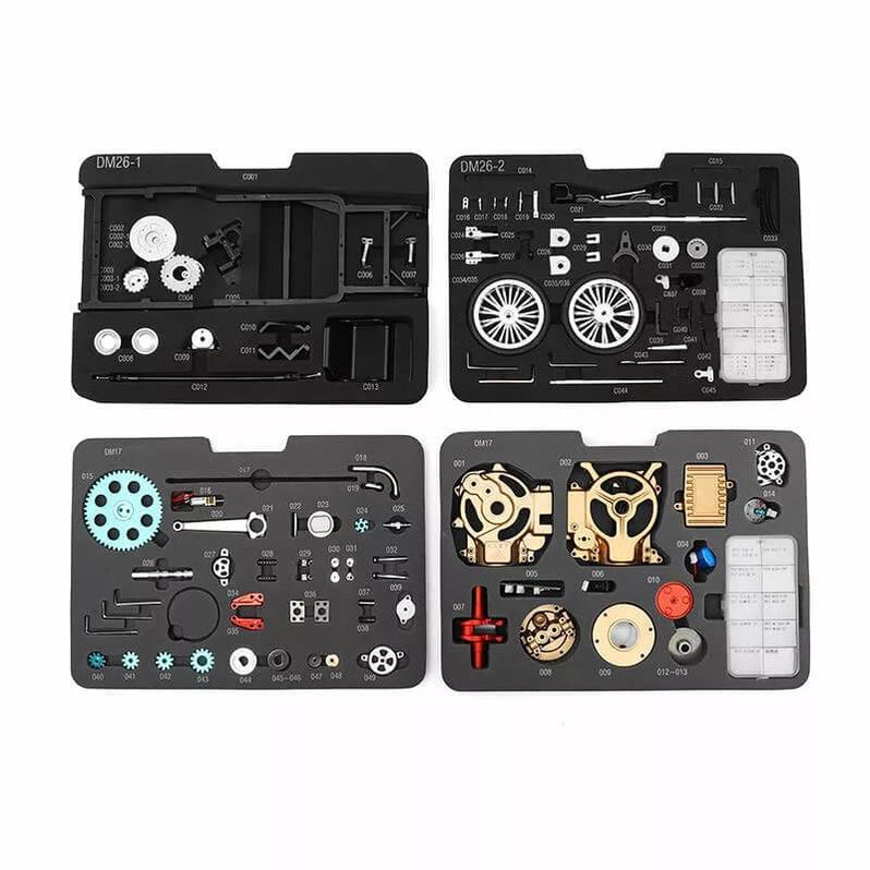 Mini Engine Build Kit Single-cylinder Steam Car Engine Assembly Model ...