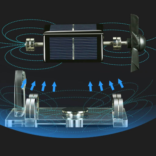 Moteur à lévitation magnétique solaire horizontale sur quatre côtés, modèle éducatif de moteur Stirling 21 Moteur à lévitation magnétique solaire horizontale sur quatre côtés, modèle éducatif de moteur Stirling 21