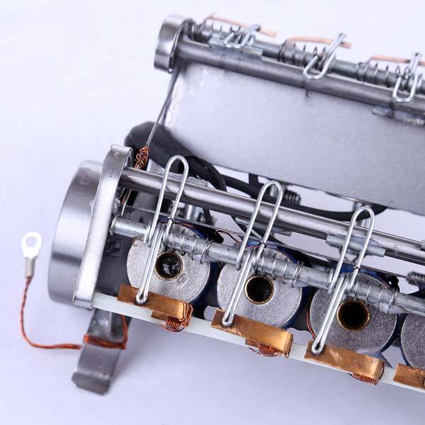 Solenoid Engine V8 Electromagnetic Engine 8 Cylinder Electric Car Engine Model for Gift Colleation - Enginediy - enginediy