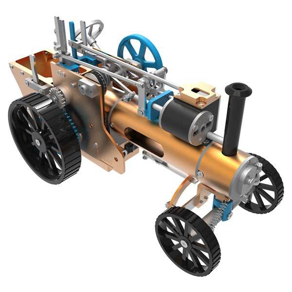 Steam Car Engine Assembly Kit Full Metal Car Engine DIY Build Kit for Gift Collection - enginediy