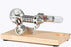 Hot Air Stirling Engine Colorful LED Single Flywheel Electricity Generator Stirling Engine Education Toy - enginediy