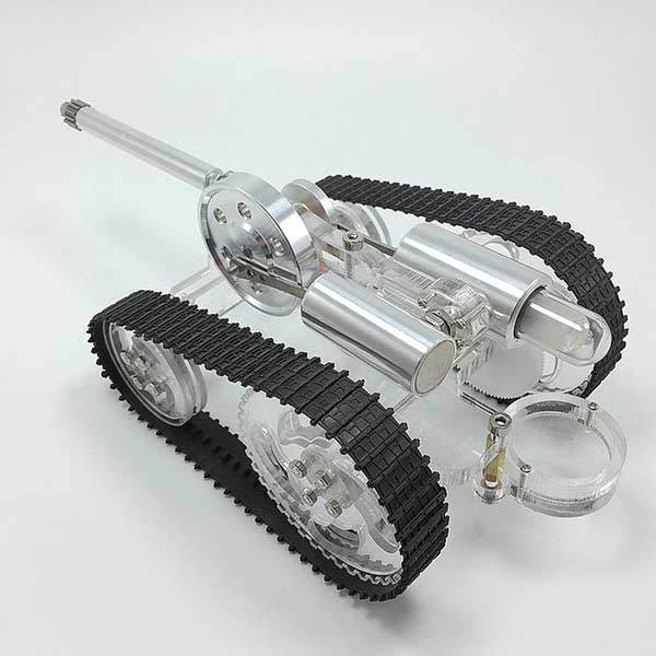 Stirling Engine Battle Tank External Combustion Engine Motor Model - Gift for Collection - enginediy