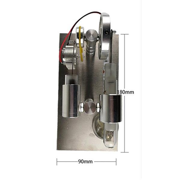 Stirling Engine Electricity Generator with Colorful Row of Light Stirling Engine Motor Model Gift for Collection - Enginediy - enginediy
