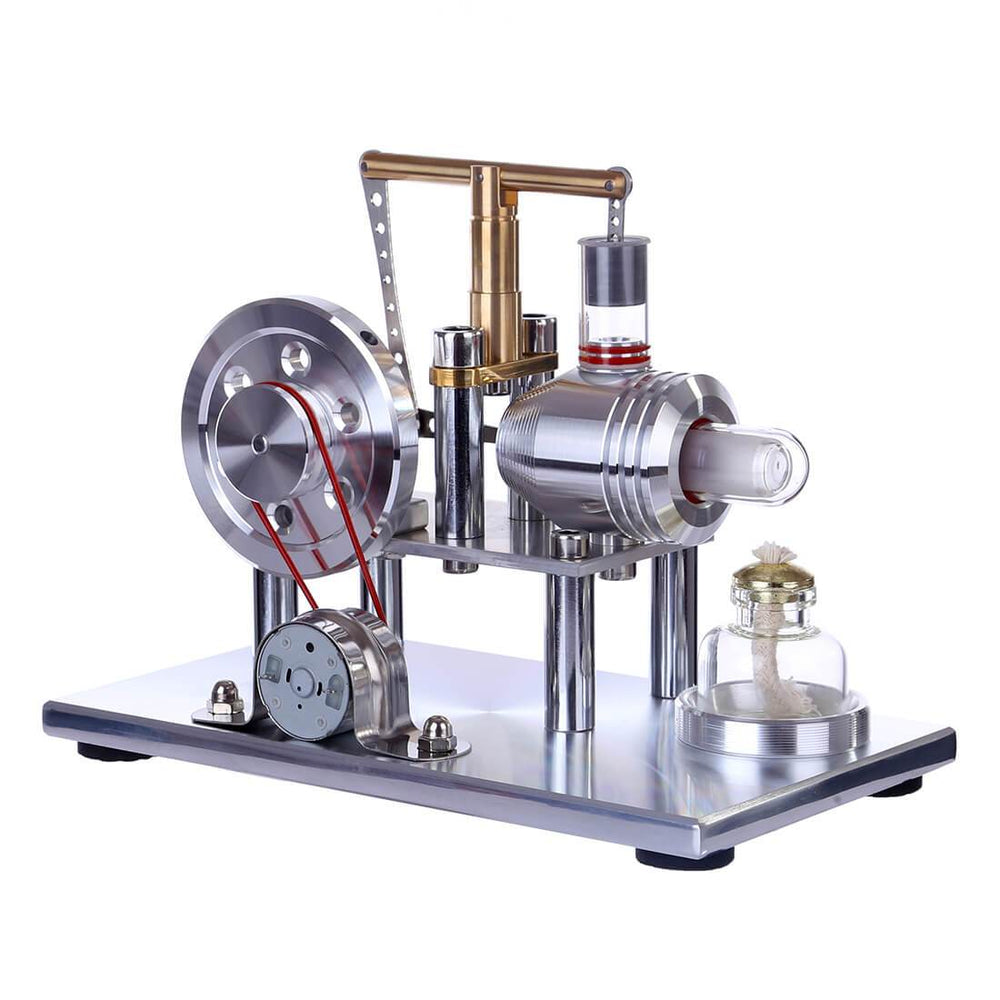 Stirling Engine Kit Hot Air Stirling Engine Electricity Generator with Colorful LED - Enginediy - enginediy