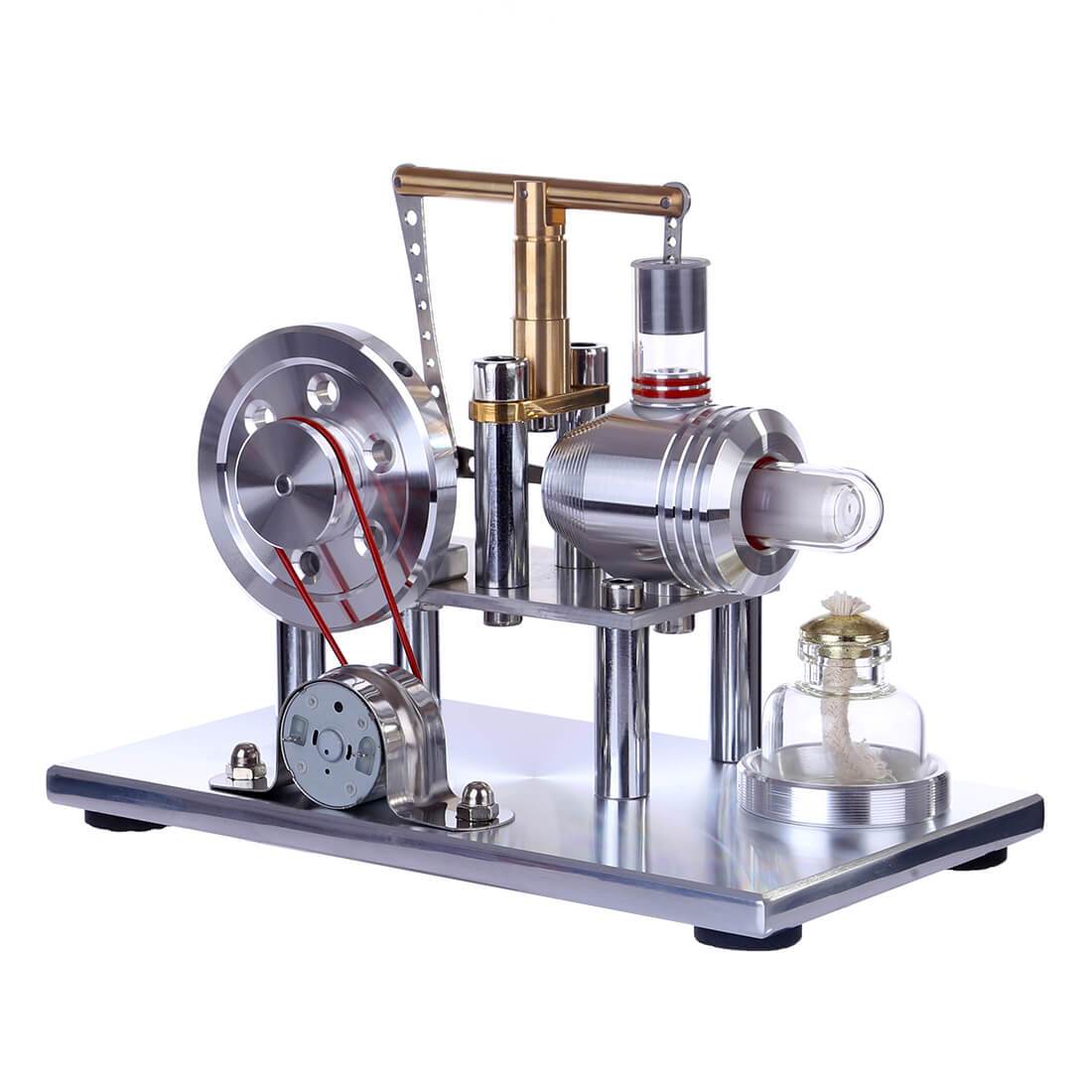 Hot Air Stirling Engine Generator with Colorful LED - Enginediy - EngineDIY