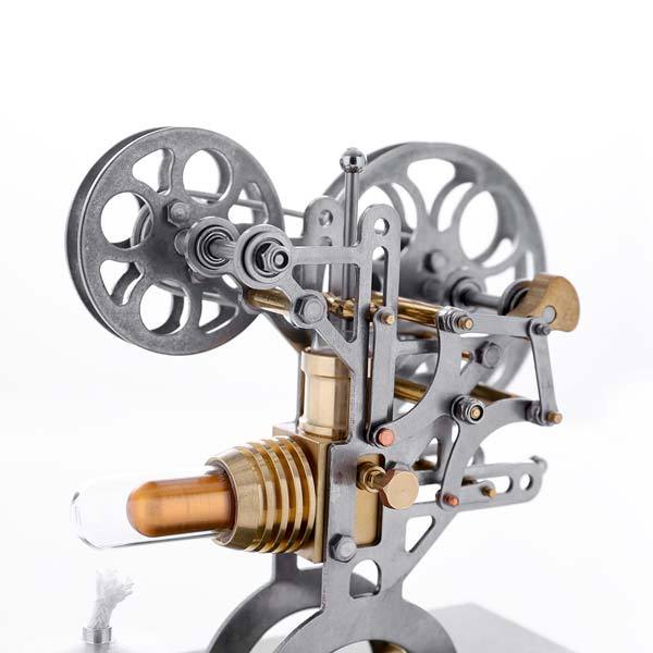 Stirling Engine Kit Retro Film Projector Engine Motor Model with Metal Base - Enginediy - enginediy