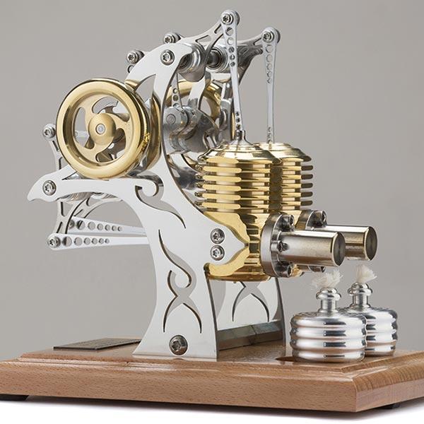 Stirling Engine Kit 2 Cylinder Assembly Stirling Engine DIY Kit Gift Collection - Enginediy - enginediy