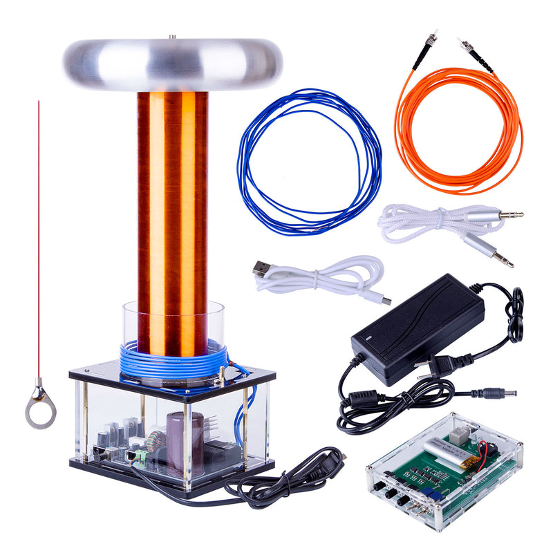 Musical Tesla Coil Singing Plasma Arc Speaker Thoramin Wireless Transmission Experiment Desktop Toy Model - EngineDIY