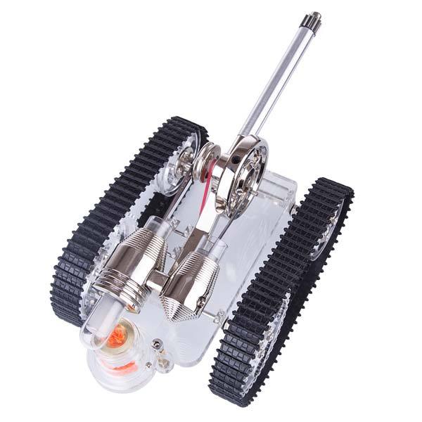 Tank Stirling Engine Car Motor Model External Combustion Engine Toy Gift - Enginediy - enginediy