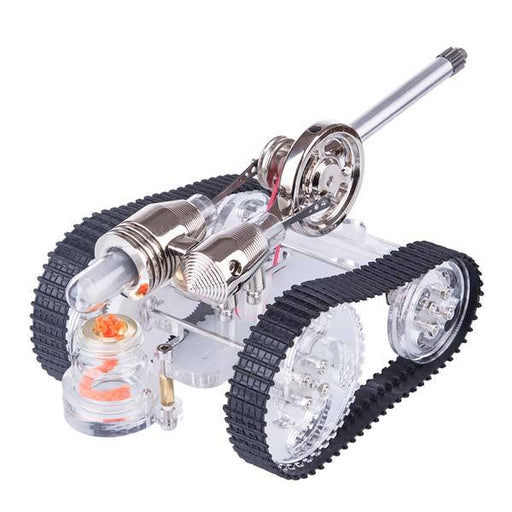 Tank Stirling Engine Car Motor Model External Combustion Engine Toy Gift - Enginediy - enginediy