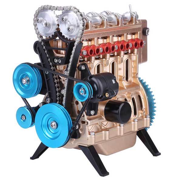 Teching 4気筒エンジン 組み立てキット DM13　エンジン模型 Teching Engine Kit | Teching 4 Cylinder Car Engine Assembly Kit