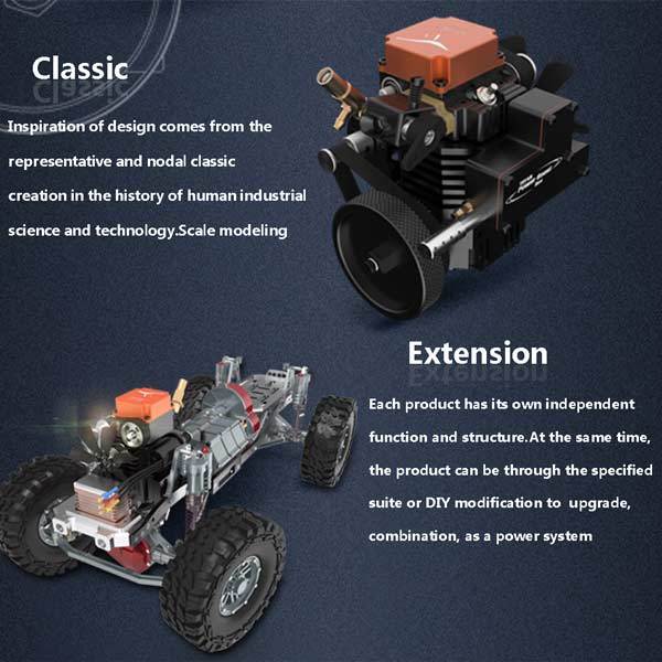 Toyan Engine FS-S100 4 Stroke RC Engine Kit Set with Toyan Base (All Start Kit Included) - enginediy