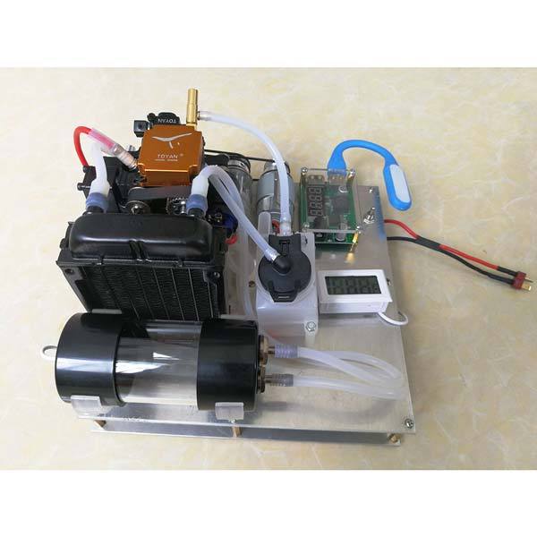 Toyan FS-S100G Water-Cooled Gas Generator Set with Water Pump Radiator Thermometer - enginediy