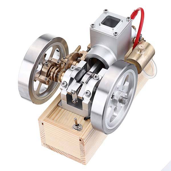 Upgrade Hit & Miss Gas Engine Full Metal IC Engine With Base Collection Gift - enginediy