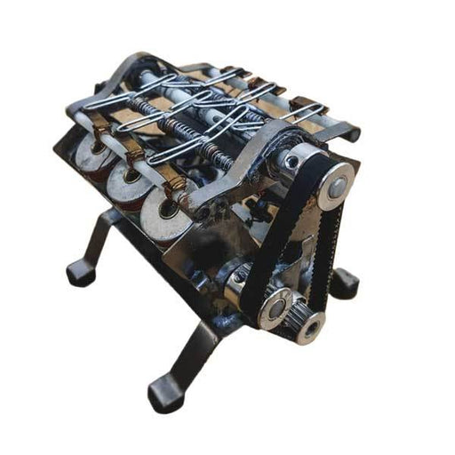 V6 Electromagnetic Motor Engine 12V DIY Runnable Generator for Science Project - Enginediy - enginediy