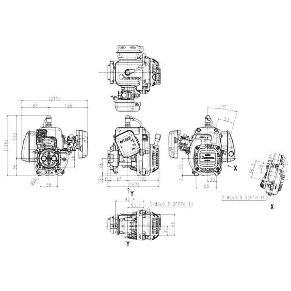 Zenoah G320RC 32cc Gas Engine for LOSI 5IVE T 2.0 HPI Baja 5B/5T/5SC ROVAN - enginediy