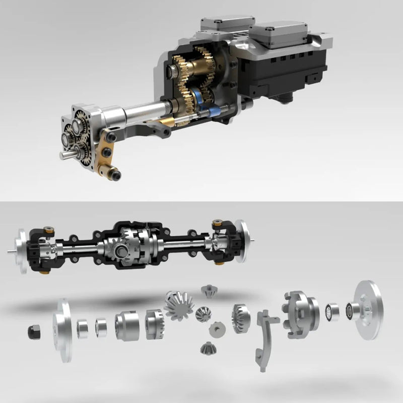 CAPO CUB2 1/18 Electric RC Car Simulation Metal 4WD Off-road Climbing Car Model KIT - EngineDIY