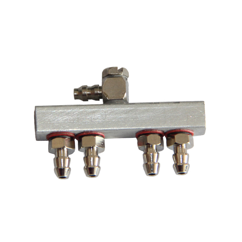 Custom 4-Way All-metal Oil Distributor Fuel by-pass Regulator for TOYAN FS-L400 14cc Inline 4 Cylinder Four-stroke Water-cooled Nitro Engine Model - EngineDIY