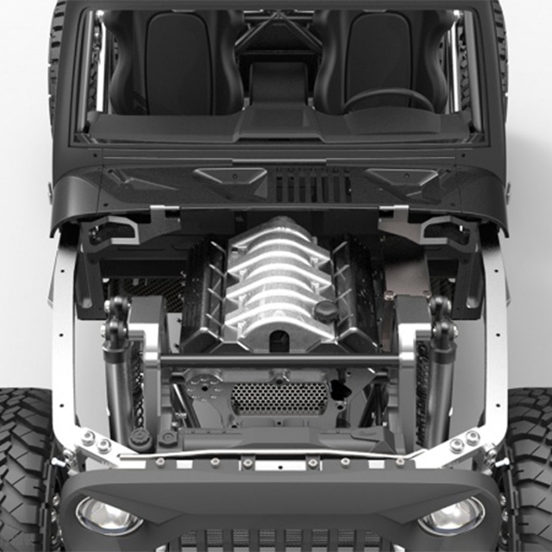 Capo JKMAX 1/10 All Metal DIY RC Simulated Crawler Car Offroad Vehicl