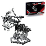3D Metal Mechanical Puzzle Dragon Crossbow Model Assembly Kit for Kids, Teens, and Adults-812PCS - EngineDIY