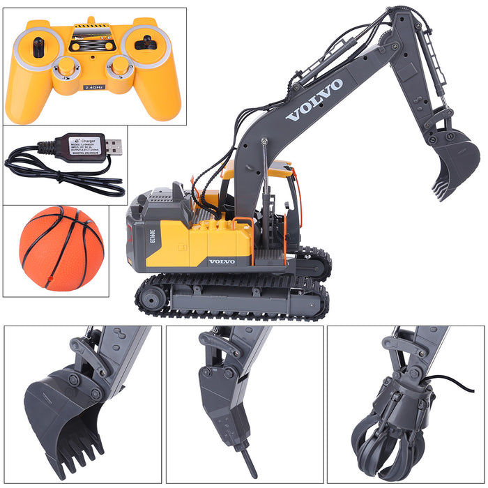 3-in-1 2.4G RC Excavator Remote Control Engineering Truck Construction Navvy  Electric Excavator Model Unique Toys Gift for Kids, Teens and Adults - enginediy