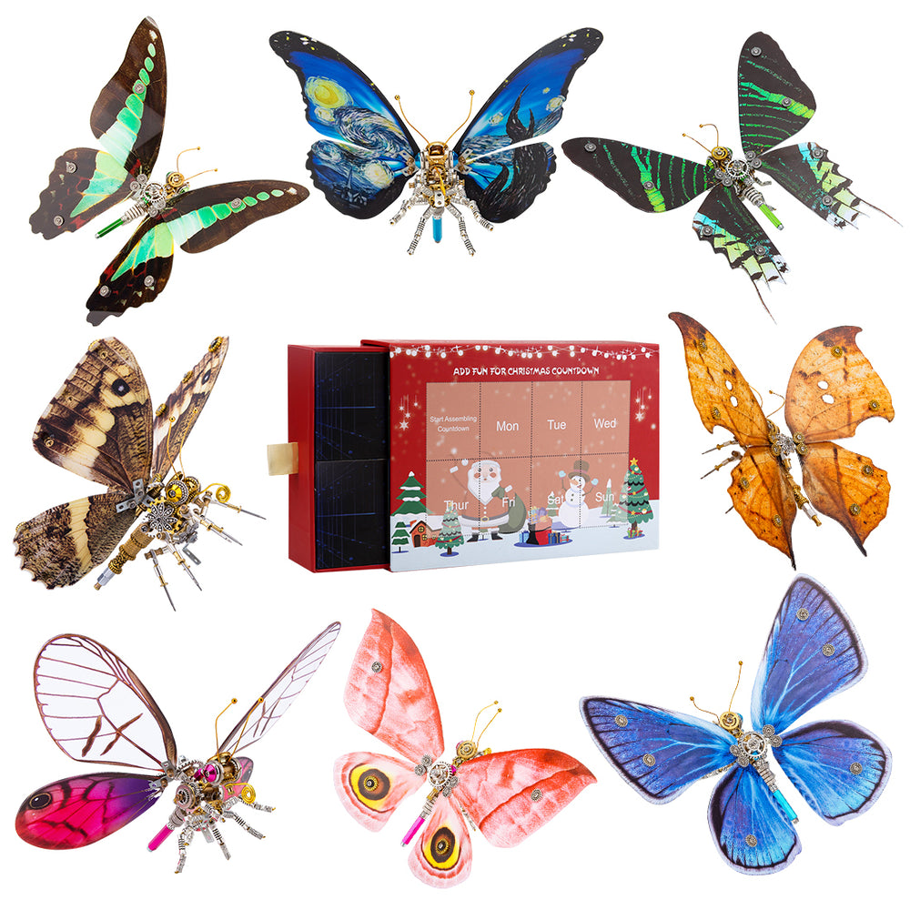 3D Metal Butterfly Model Kit - Make Your Own Advent Calendar Kit– EngineDIY